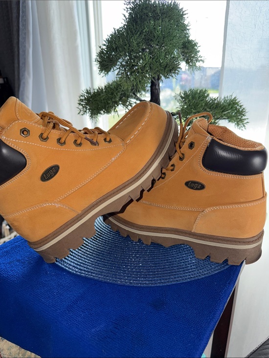 Lugz Wheat Suede Lace-Up Work Boots main image 6